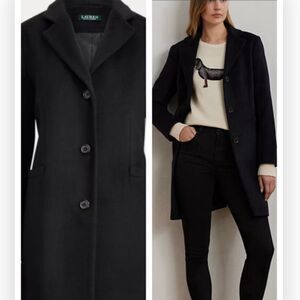 Lauren Ralph Lauren Wool Blend Reefer Coat size 8 NWT
